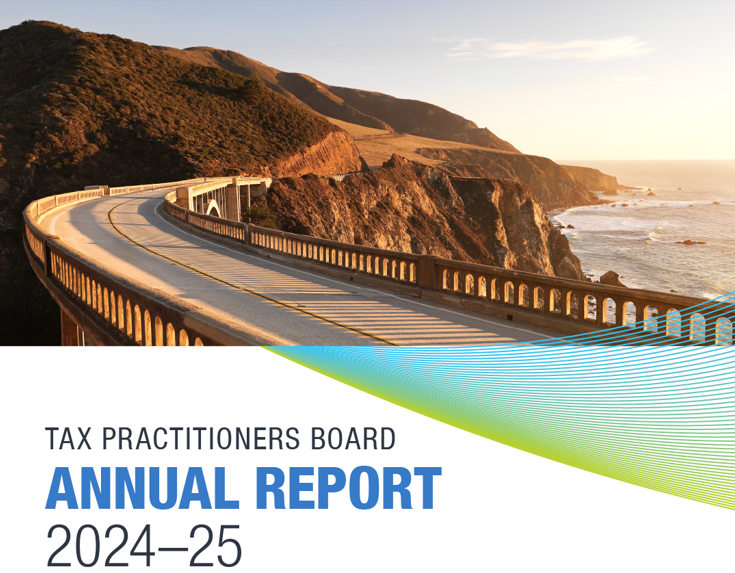 image with text TPB annual report 2024 -25